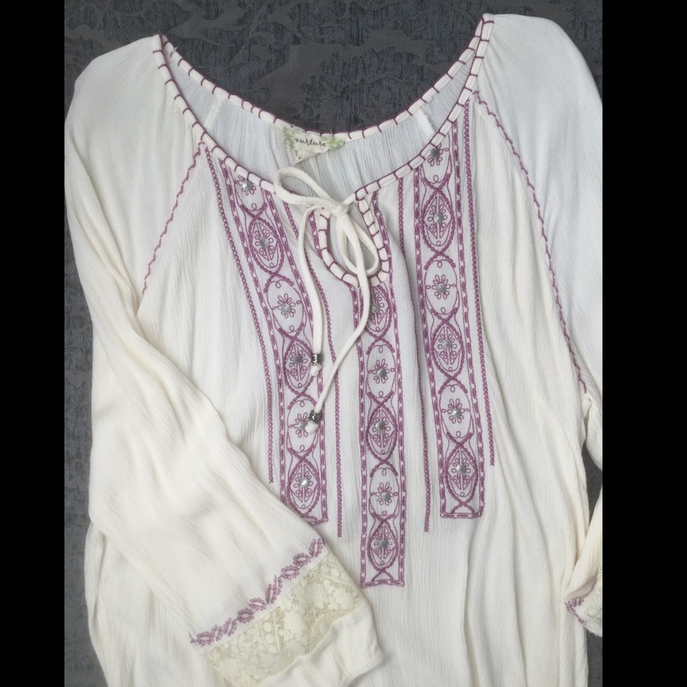 Nurture Large Boho Long Sleeve Tunic - Picture 4 of 8